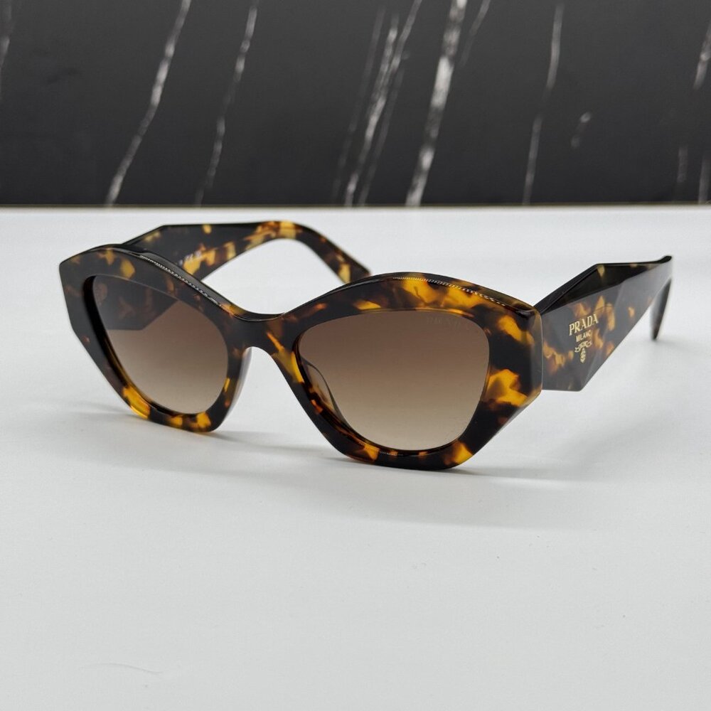 NEW PR07YS VAU6S1 PRADA HONEY HAVANA WOMEN PRADA SUNGLASSES SPR 07Y - Picture 4 of 13